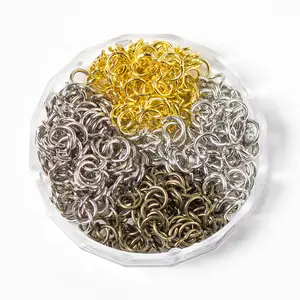 1000pcs/bags 5/7/8/10mm Plated ConnectorsI iron Open jump rings split rings Jewelry Findings accessories clasp spacer beads