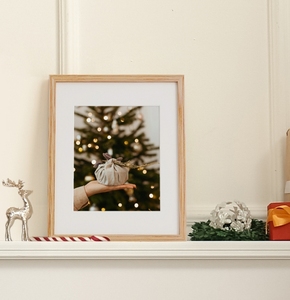 Nhà máy trực tiếp gia đình BSCI FSC gỗ sồi 5x7 8x10 16x20 20x28 24x36 chưa hoàn thành rắn màu đen gỗ thiên nhiên hình ảnh khung ảnh - Product Image 2