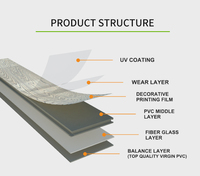 Revêtement de sol en vinyle PVC à clipser, planches LVT emboîtables, imperméables, antidérapantes, imitation bois, pour la décoration de la maison, des hôtels et des bureaux
