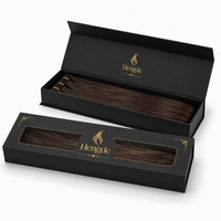 Boîtes cadeaux écologiques de luxe avec logo personnalisé, finition mate, boîte rigide noire magnétique avec fenêtre en PVC pour extensions de cheveux et perruques