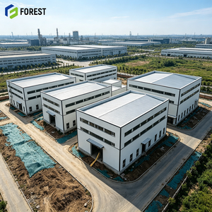 อาคารโรงงานสำเร็จรูปออกแบบตามสั่ง โครงสร้างเหล็กสำเร็จรูปแบบ Clear Span สำหรับคลังสินค้า - Product Image 1