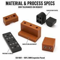 Pièces en plastique personnalisées Bakelite POM PP NYLON |   Certifié ISO9001 avec services de découpe et d'usinage CNC, livraison rapide