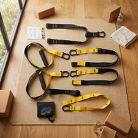 Sangles de suspension pour entraînement de fitness à corps libre, kit d'entraînement en suspension réglable style TRX pour un entraînement complet du corps