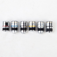 Accessoires de laboratoire Objectif de microscope biologique achromatique à distance de travail longue de 185 mm 4X/10X/20X/40X/60X/100X