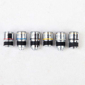 Accessoires de laboratoire Objectif de microscope <span class=keywords><strong>biologique</strong></span> achromatique à distance de travail longue de 185 mm 4X/10X/20X/40X/60X/100X - Product Image 3