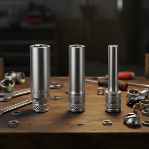 Fervi Hexagon <b>Socket</b> Wrench Set 3 Pc Metric Chrome Vanadium Steel - Product Image 3