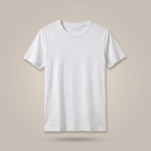Men's <b>White</b> Cotton T-<b>Shirt</b> Short Sleeve O-Neck Regular Fit Casual Jersey Knitted Solid Color <b>Plain</b> Dyed - Product Image 4