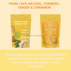 Té de Hierbas Secas <span class=keywords><strong>Ekon</strong></span> Natural Orgánico Sin GMO, Mezcla de Cúrcuma, Jengibre y Canela, Sin Cafeína, Sin Aditivos, En Bolsas Frescas - Product Image 3