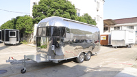 Imbisswagen Foodtruck Restaurant mobile Remolque Food Truck Helados Entièrement équipé Petit chariot à café Remorque alimentaire carrée