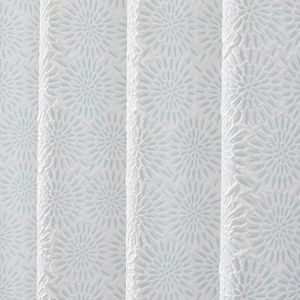 Cortina <span class=keywords><strong>de</strong></span> Ducha Larga <span class=keywords><strong>de</strong></span> Tela <span class=keywords><strong>de</strong></span> Poliéster Blanca, Cortina <span class=keywords><strong>de</strong></span> <span class=keywords><strong>Baño</strong></span> <span class=keywords><strong>de</strong></span> Lujo Estilo Americano, Impermeable, Ecológica, con Textura 3D - Product Image 5