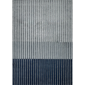 Hiện Đại Tối Giản Handmade Tùy Chỉnh Thảm Cho Phòng Khách Và Phòng Ngủ Sọc Màu Xanh Và Màu Xanh Thảm - Product Image 2