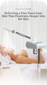 Vaporizador Facial Profesional MY FANCY de 750W con <span class=keywords><strong>Ozono</strong></span>, Iones Nano, Función de <span class=keywords><strong>Aromaterapia</strong></span> <span class=keywords><strong>y</strong></span> Hierbas, Certificado CE, Vaporización Profunda - Product Image 5