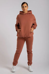 Ensemble de <span class=keywords><strong>jogging</strong></span> 2 pièces pour femmes avec logo personnalisé, ensemble de survêtement pour femmes en gros, ensemble de survêtement oversize à manches longues avec sweat-shirt et pantalon de <span class=keywords><strong>jogging</strong></span> - Product Image 6