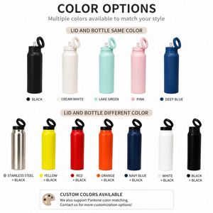 Custom 24oz Portable Vacuum <b>Flask</b> Sports Travel Magnet Thermos Magnetic Lid Water Bottle with Magnetic Phone Holder Straw Lid - Product Image 6