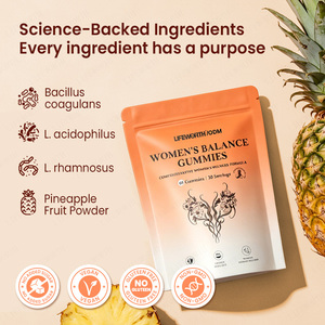 Gummies naturelles pour l'équilibre quotidien des femmes adultes, marque privée, avec mélange de <span class=keywords><strong>probiotiques</strong></span> et poudre de fruit d'ananas - Product Image 3