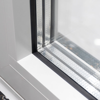 Nouvelle Arrivée Fenêtres à Battants en Aluminium à Double Vitrage Certifiées CE avec Moustiquaire Magnétique Écoénergétique pour Cuisine, Salle de Bain, Hôtel