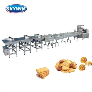 Food Candy Bread Bakery Cookies Biscuit Vegetables Flow Wrapping Packing Machine Automatic