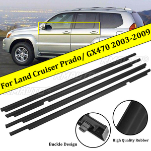 4 pièces de joints d'étanchéité pour portes, bandes d'étanchéité pour Toyota Land Cruiser 120 Prado 2003-2009 pour Lexus GX470 2003-2009 - Product Image 1