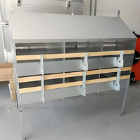 Nichoir automatique double face en acier inoxydable à 24 trous pour poules pondeuses, installation facile, pour la poulailler et l'élevage intensif