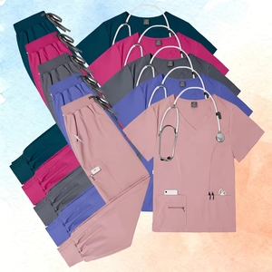 Tenue médicale personnalisable de haute qualité pour femme, respirante, en tissu Spandex/Polyester, idéale pour l'hôpital - Product Image 5