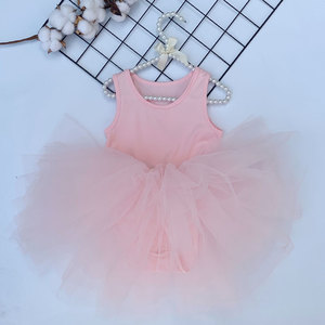 Tutú de Ballet para Niñas de 3 a 10 Años, Color Rosa Polvo, Vestido de Danza para Niñas - Product Image 3