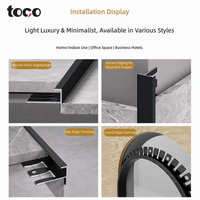 Profilé d'angle extérieur en aluminium TOCO flexible en forme de F pour carrelage, bordure de marche d'escalier, seuil de porte, nez de marche