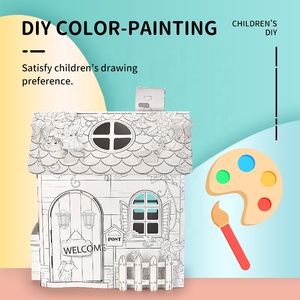 Educación doodle casa <span class=keywords><strong>3d</strong></span> rompecabezas diy juguete pintura - Product Image 3
