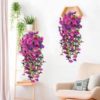 Fleurs artificielles de glycine suspendues pour décoration murale, arche et plafond – Vente en gros