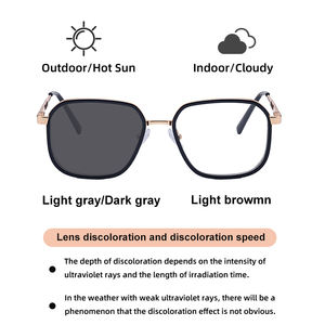 Occhiali da <span class=keywords><strong>Sole</strong></span> Partagas per Uomo, Design Personalizzato, Lenti Fotocromatiche Quadrate, Protezione Anti Luce Blu e UV400 - Product Image 5