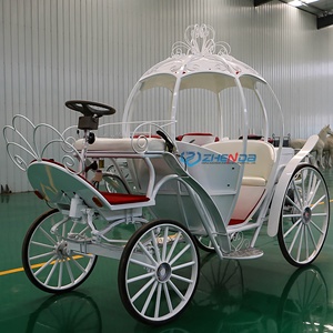 Carruaje Eléctrico Blanco Personalizado de Fábrica, Estilo Princesa Calabaza, para Paseos Turísticos y Bodas, Tipo Cenicienta - Product Image 3