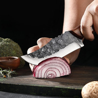 Couteau de couperet de cuisine prix usine couteau de chasse en acier au carbone pour trancher la viande