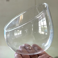 Vase en verre à bouche oblique transparent créatif Micro paysage bricolage ornement décoration de maison et de mariage