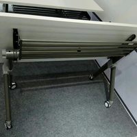 Meuble de bureau pliable et mobile pour salle de formation, grand et petite table pliable, idéal pour l'école