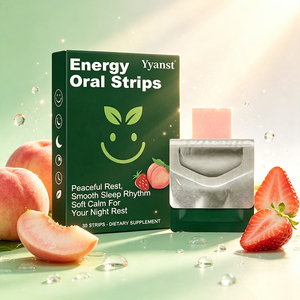 Tiras Orales Energéticas con Sabor a Durazno y Fresa OEM, 30 Unidades, Ritmo de Sueño Tranquilo, Disolución Rápida, Suplemento Dietético para Vitalidad Diurna - Product Image 4