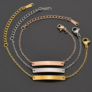 Braccialetto Personalizzato in Acciaio Inox con Incisione Laser per Bambini e Bambine, Gioielli Fai-da-Te alla Moda - Product Image 3