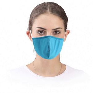 Masque facial unisexe anti-poussière et anti-UV, en polyester et coton, personnalisable, noir, réutilisable et lavable - Product Image 3