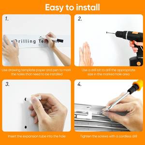 Настенный стеллаж для сушки ткани складной стеллаж с ручками для полотенец металлический стеллаж для стирки на стену - Product Image 6