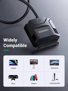 Cable <span class=keywords><strong>Adaptador</strong></span> UGREEN CR108 <span class=keywords><strong>SATA</strong></span> <span class=keywords><strong>a</strong></span> <span class=keywords><strong>USB</strong></span> 3.0, Convertidor de <span class=keywords><strong>Disco</strong></span> Duro <span class=keywords><strong>SATA</strong></span> de <span class=keywords><strong>3.5</strong></span> y 2.5 Pulgadas, Compatible con UASP con Puerto de Carga - Product Image 4