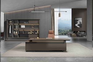 โต๊ะทำงานสำนักงานรูปตัว L เฟอร์นิเจอร์สำนักงานทันสมัย โต๊ะผู้บริหาร โต๊ะซีอีโอ ชุดโต๊ะทำงานสำนักงาน - Product Image 4