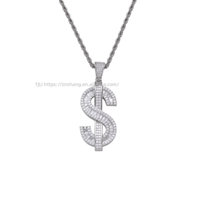 $dollar pendant necklace, hip hop jewelry, accessories cross-border explosion, dollar <b>coin</b> pendant - Product Image 5