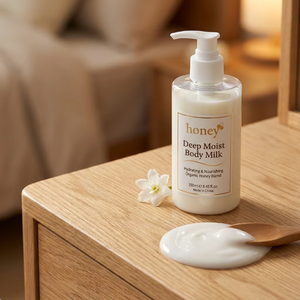 Produit de soin de la peau haut de gamme, lait corporel hydratant profond au <span class=keywords><strong>miel</strong></span> de Manuka <span class=keywords><strong>et</strong></span> à la <span class=keywords><strong>gelée</strong></span> <span class=keywords><strong>royale</strong></span> pour une réparation profonde <span class=keywords><strong>et</strong></span> une peau éclatante - Product Image 6