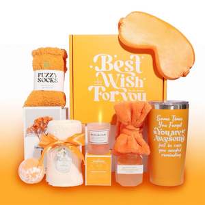 Set de Baño Personalizado de la Serie Naranja Promocional con Cepillo para Pajitas, Antifaz y Artículos de Baño, Ideal para Regalos Corporativos de Año Nuevo, Navidad y Festivales - Product Image 1