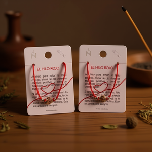 El Hilo Rojo Stainless Steel Wrap <b>Bracelet</b> Red <b>String</b> Unisex Religious Gift Jewelry - Product Image 3