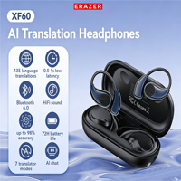 Casque sans fil Bluetooth Lenovo ERAZER XF60 AI 165, écouteurs de type crochet d'oreille OWS, réduction intelligente du bruit, pour des appels de haute qualité