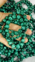 Bracelet en perles de malachite naturelle, bijoux de guérison en cristal faits à la main