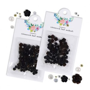 50 Piezas/Bolsa de <span class=keywords><strong>Flores</strong></span> de Resina Negra <span class=keywords><strong>y</strong></span> Blanca de 6/8 mm con Cuentas Doradas <span class=keywords><strong>y</strong></span> Plateadas, Dijes para Uñas, Decoración de Uñas 3D con <span class=keywords><strong>Mariposas</strong></span> - Product Image 4