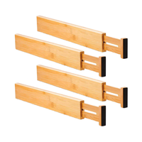 Rétractable Pliable Salle De Bains Partition Conseil Bambou Diviseur Meubles De Stockage Organisation En Gros