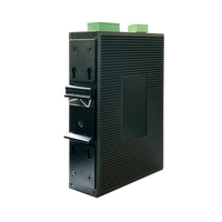 Commutateur PoE géré industriel compact à 4 ports Gigabit Layer 2 Ethernet haute performance pour la mise en réseau 8k MAC SNMP Fonction Stock