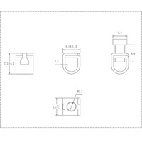Bloc de jonction QD en fer zingué et laiton avec contacts électriques 220V pour usage industriel, pièces de commutateur et prise, modèle M3.5/M4 en plastique
