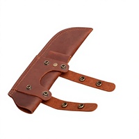 Sacoche de ceinture tactique en cuir pour outils de survie en extérieur, étui EDC pour lampe torche et couteau, pochette de rangement 13x17,5CM